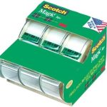 Scotch Brand Learning Resources MMM3105 Scotch Magic Tape 3/4 Inch X 300 Inches 3 ea, Translucent (55)